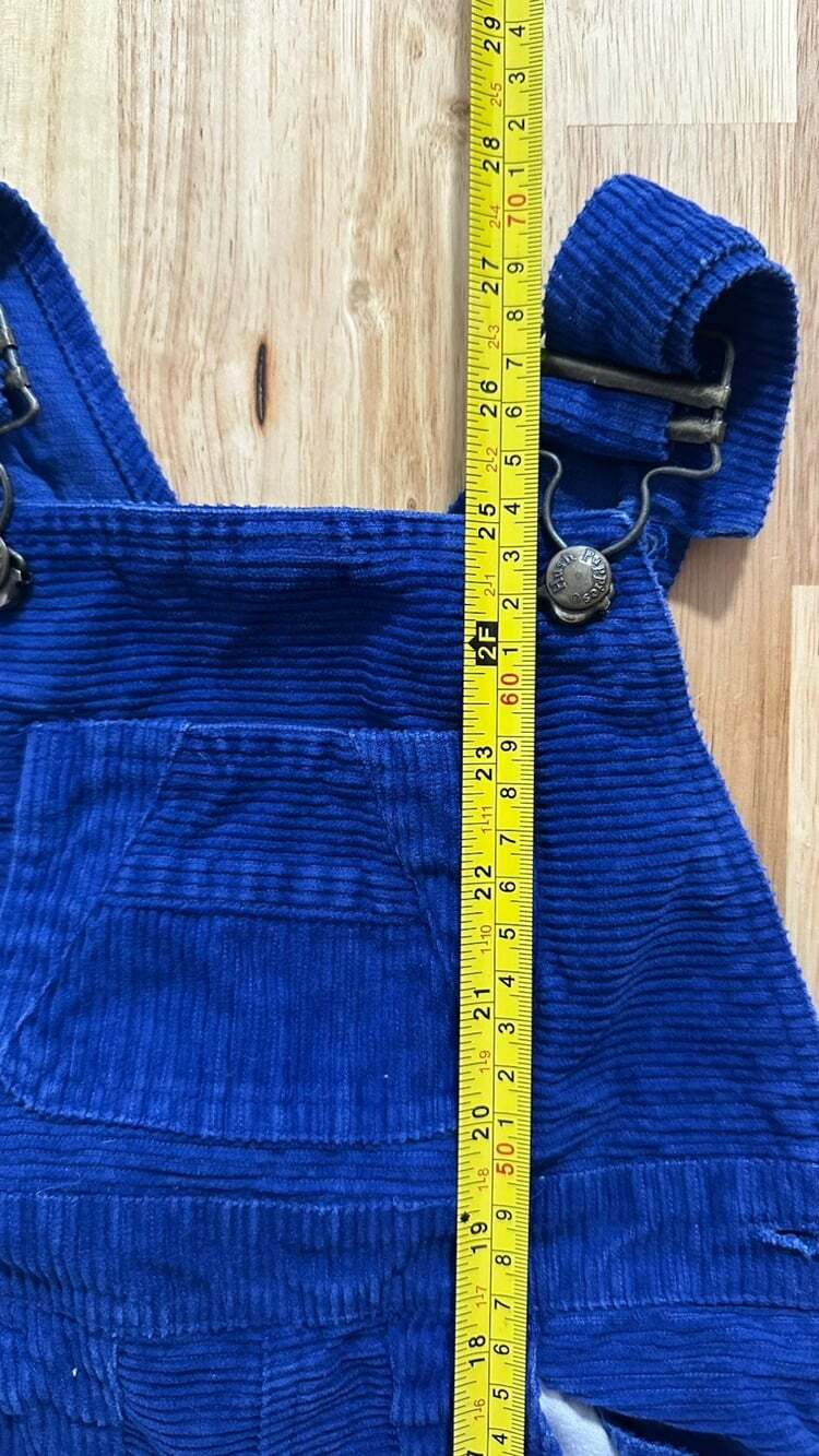 Vintage Toddler Dark Blue Corduroy Overalls Size 3T 100% Cotton - Picture 5 of 5